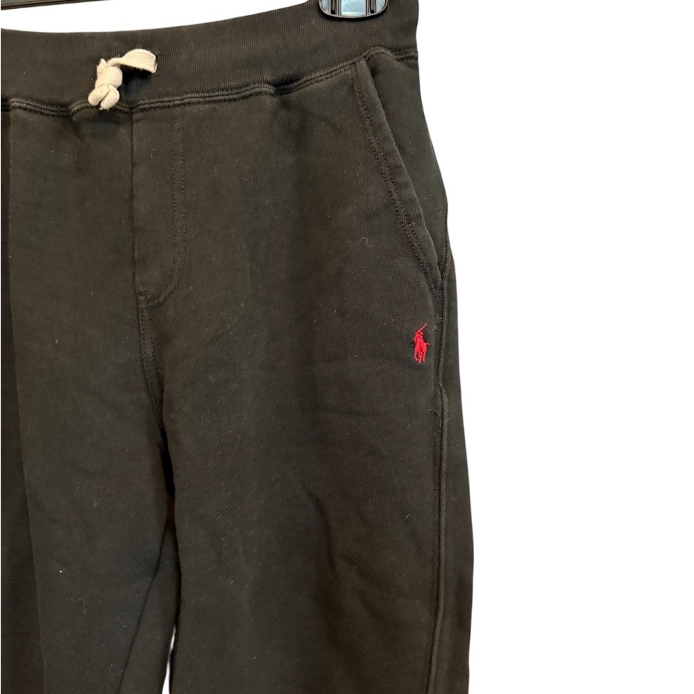 Polo Ralph Lauren Black Joggers with Red Logo - Picture 2 of 5
